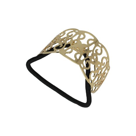 Haarelastiek Opengewerkt Cuff Ornament Goud