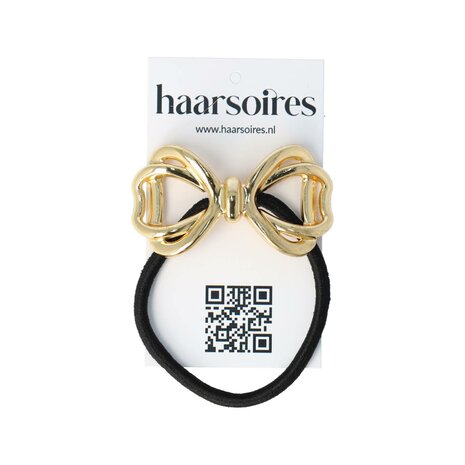 Haarelastiek Strik Cuff Ornament Goud