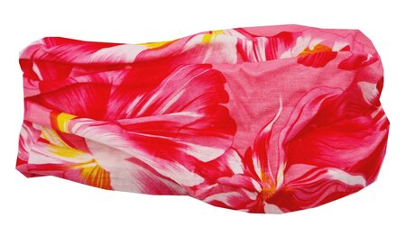 Haarband Multifunctioneel Bloemen Print Roze