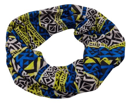 Haarband Multifunctioneel Ibiza Fantasie Print Blauw