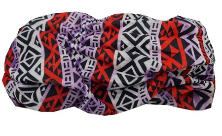 Haarband Multifunctioneel Ibiza Fantasie Print Rood