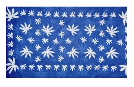 Haarband Multifunctioneel Cannabis Print Blauw