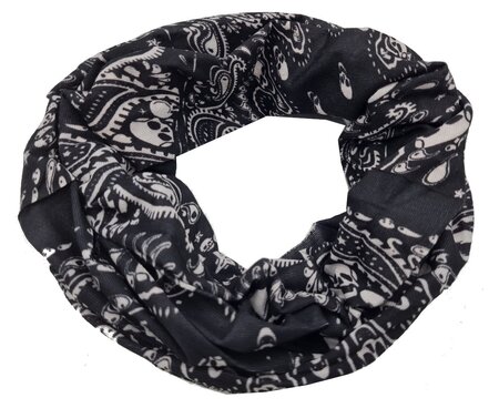 Haarband Multifunctioneel Skull Print Zwart