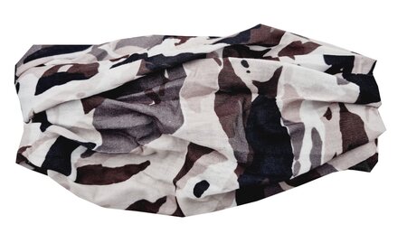 Haarband Multifunctioneel Camouflage Fantasie Print Bruin Beige