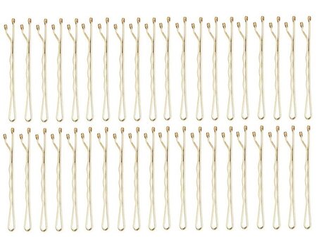 Haarspeld Schuifspeldjes 40 Stuks 6cm Basic Goud 