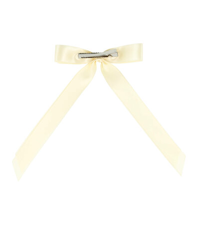 Haarspeld Duckklem Strik Lint 12cm Creme