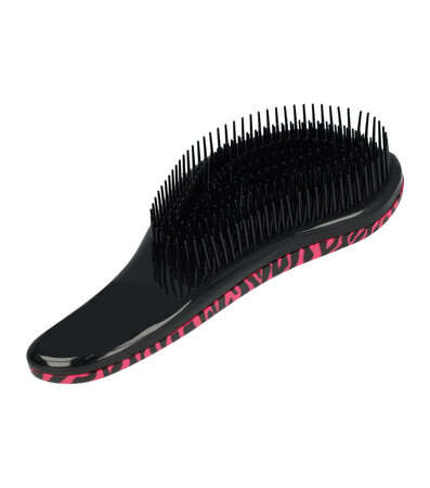 Hair Tangle Anti-Klit Borstel Zebra Print Zwart Roze