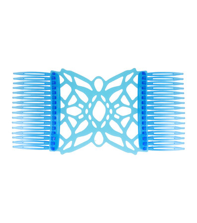 Haarspeld EZ Comb Magische Haarklem Siliconen Blauw