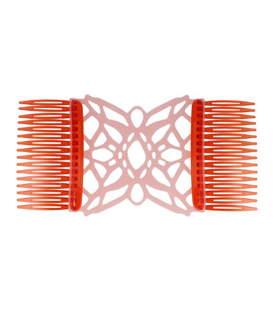 Haarspeld EZ Comb Magische Haarklem Siliconen Roze Rood