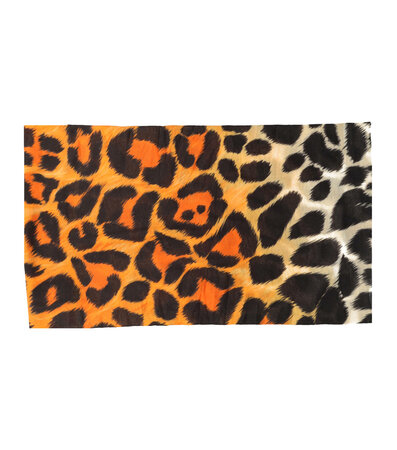 Haarband Multifunctioneel Panter Print Zwart Beige Oranje