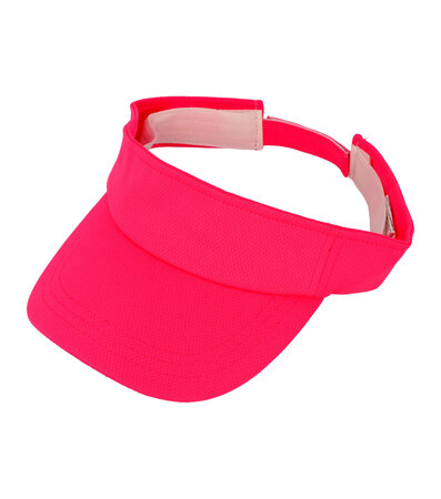 Zonneklep Verstelbaar One Size Neon Roze