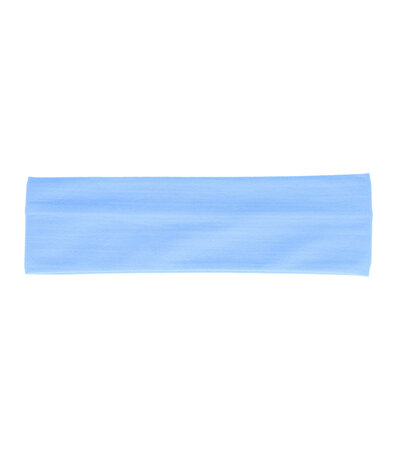 Haarband Basic 8cm Effen Licht Blauw