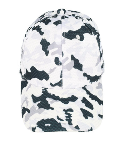 Cap Camouflage Patroon Maat 54cm - 59cm Zwart Wit