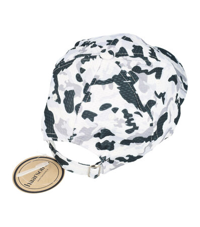 Cap Camouflage Patroon Maat 54cm - 59cm Zwart Wit