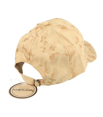 Cap Vlekken Fantasie Patroon Maat 54cm - 58cm Beige