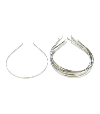 Diadeem 0,5cm Metaal 10 Stuks Zilver