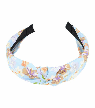 Haarband Diadeem Knoop Bloemen Patroon Pastel Groen