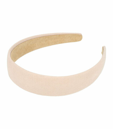 Haarband Diadeem Stof 3cm Beige