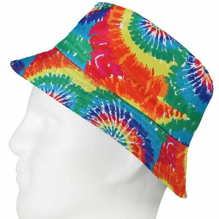 Bucket Hat Omkeerbaar Tie Dye Regenboog Color