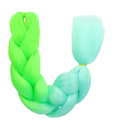 Jumbo Braids Hairextentions Color 60cm Blauw Groen