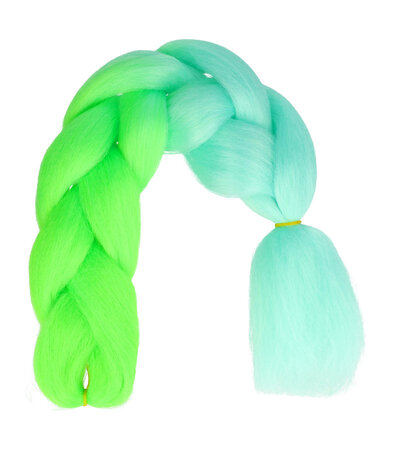 Jumbo Braids Hairextentions Color 60cm Blauw Groen