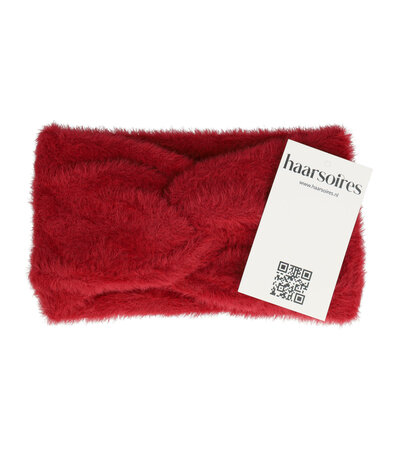 Haarband Twist Soft 10cm Rood