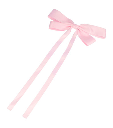 Haarspeld Duckklem Strik Linten 15cm Licht Roze