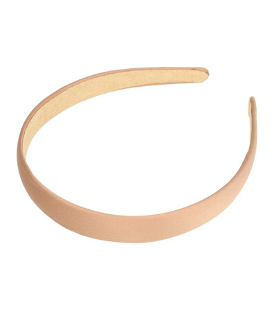 Diadeem Satijn Stof 2cm Beige