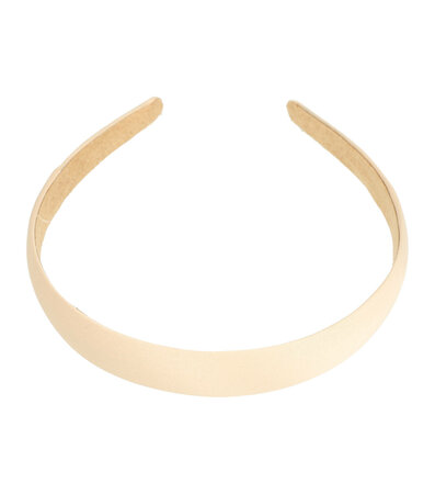 Diadeem Satijn Stof 2cm Creme