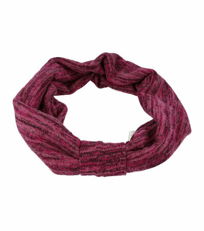 Haarband Knoop Soft Fantasie Streep Patroon Fuchsia Roze