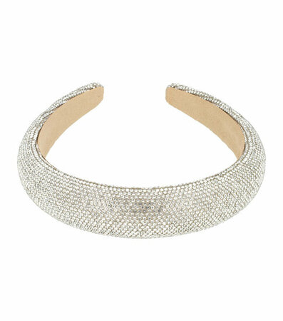 Haarband Diadeem Dik Glitter Zilver