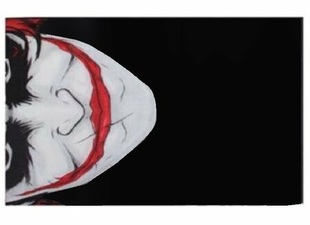 Haarband Multifunctioneel Joker Gezicht Wit Rood Zwart