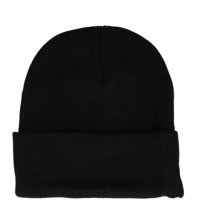 Beanie Muts Basic Zwart