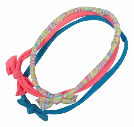 Haarband Kind Strik Blauw Roze Multi Color