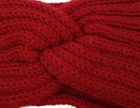 Haarband Winter Twist Knitted Rood - Gebreide Haarband