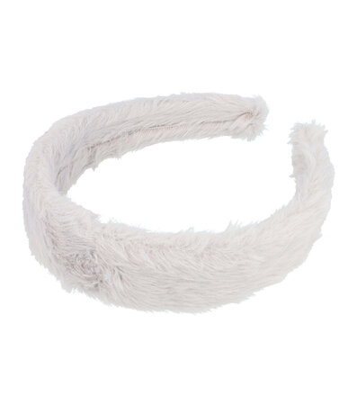 Haarband Diadeem Fluffy Imitatie Bont Grijs