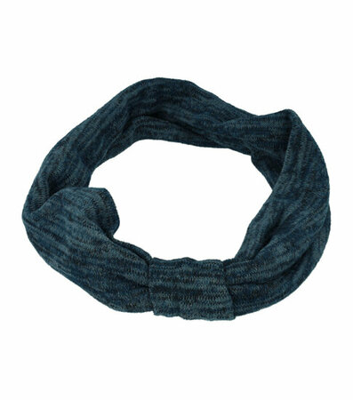 Haarband Knoop Soft Fantasie Streep Patroon Blauw