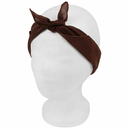 Bandana Zakdoek Effen Donker Bruin