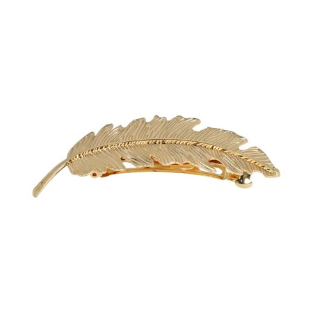 Haarspeld Veer 9cm Goud